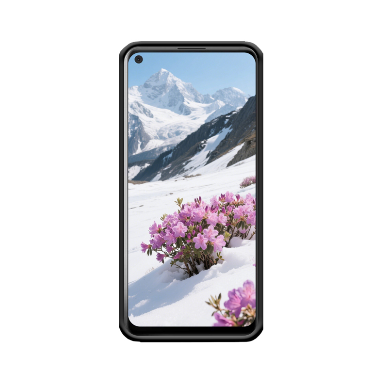 Schneezauber: HTC Desire 20 Pro Hülle mit Rhododendron – Bild 2