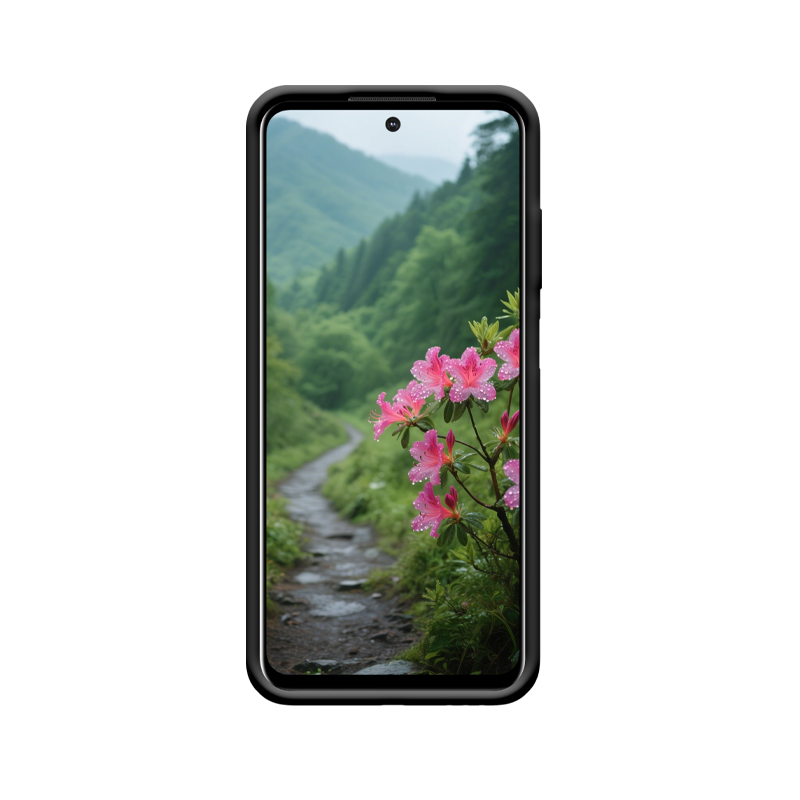 Azaleenblüten im nieseligen Wald erleuchten die HTC Desire 21 Pro Hülle – Bild 2