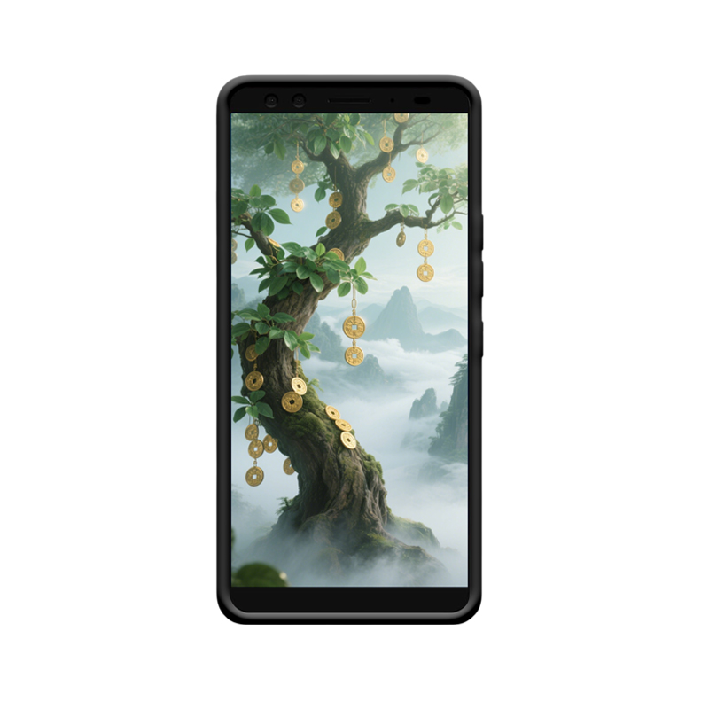 Magischer Reichtum: HTC U12+ Hülle mit verträumtem Geldbaum – Bild 2