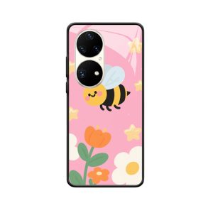 Zauberhaftes Lächeln: HUAWEI P50 Pro Hülle mit niedlichen Bienen