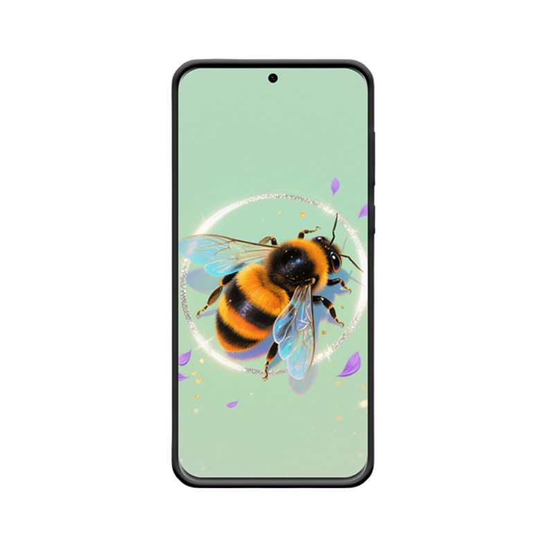 Glänzende Eleganz: HUAWEI P60 Pro Hülle mit umschwärmten Bienen – Bild 2