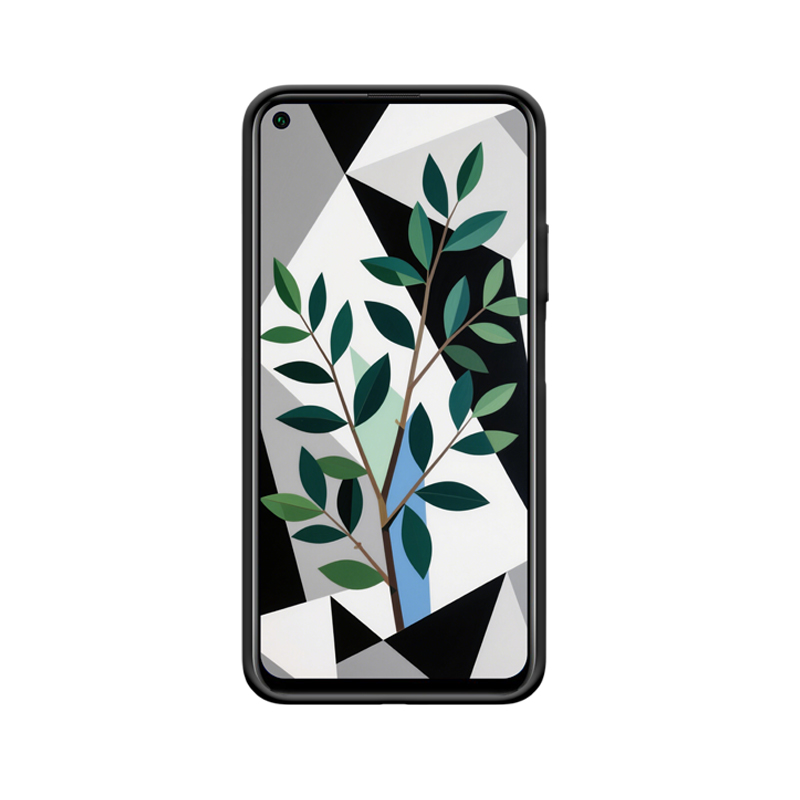 Natürliche Eleganz: Huawei Nova 5T Hoesje mit Geometrischem Südlicher Himmelbambus – Bild 2