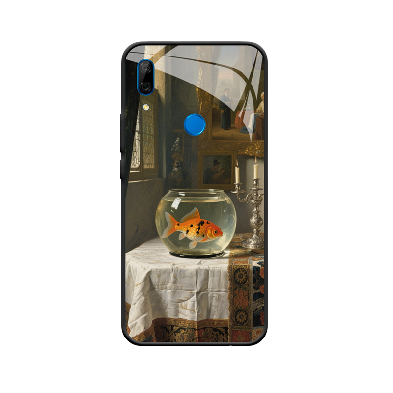 Klassische Eleganz: Huawei P Smart Z Hülle mit Goldfisch