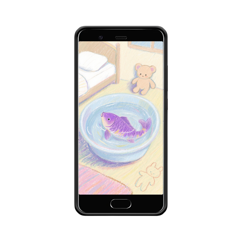 Huawei P10 Hülle – Zartlila Koi im Traumzimmer – Bild 2