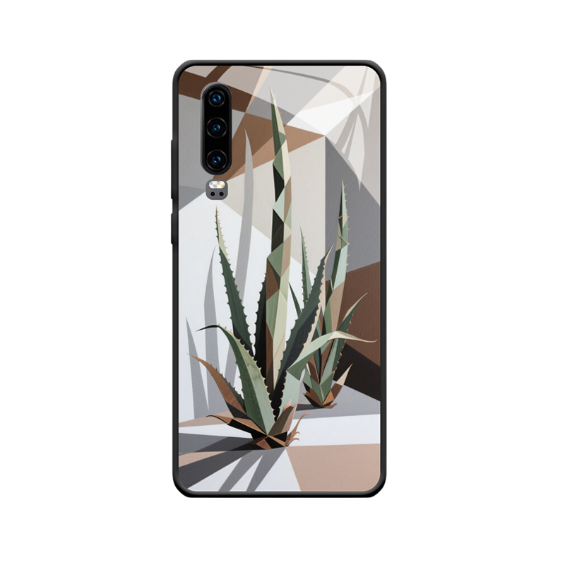 Geometrische Agave: Modernes Design für dein Huawei P30