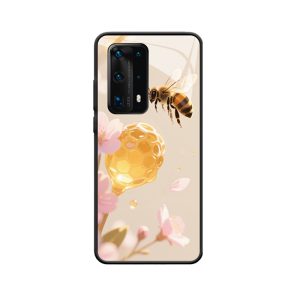 Frühlingszauber: Huawei P40 Pro Plus Hülle mit summenden Bienen