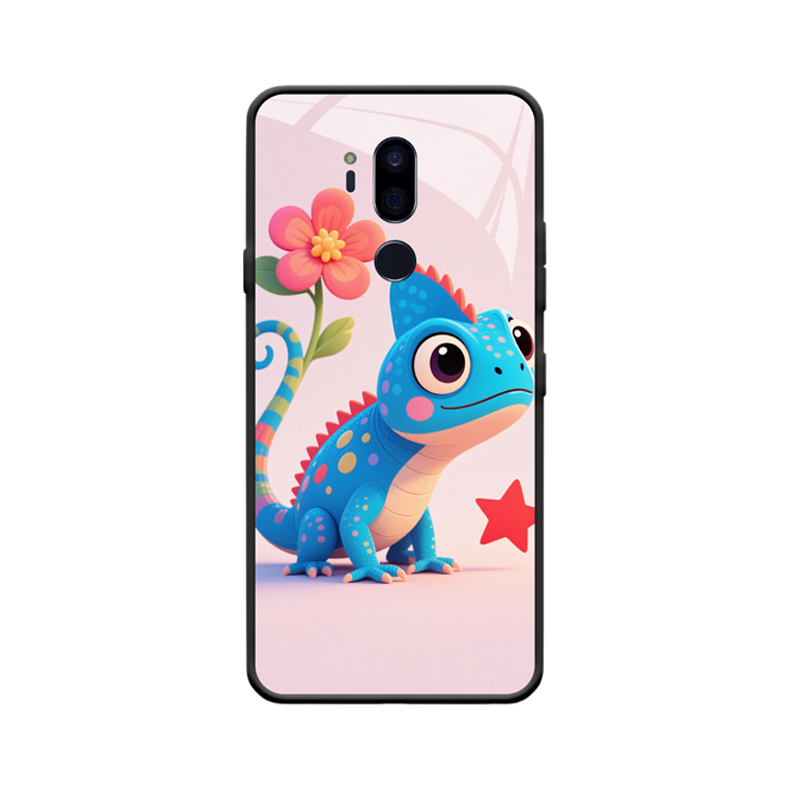 LG G7+ Hülle und die süße blaue Eidechse im Traumland