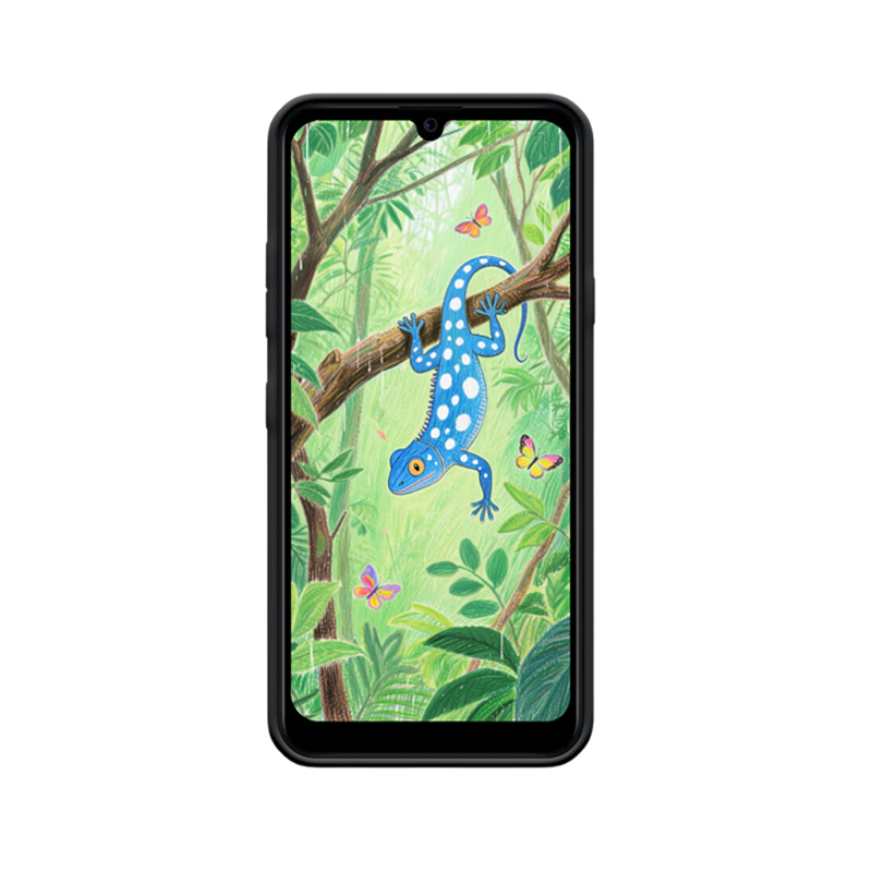 LG K40s Hülle und die magische blaue Eidechse im Regenwald – Bild 2