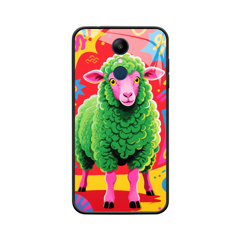 LG K9 Hülle und das süße Schaf in bunten Farben
