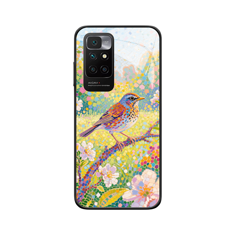 Redmi 10 2022 Hülle mit Thrush - Mosaikzauber im Märchengarten