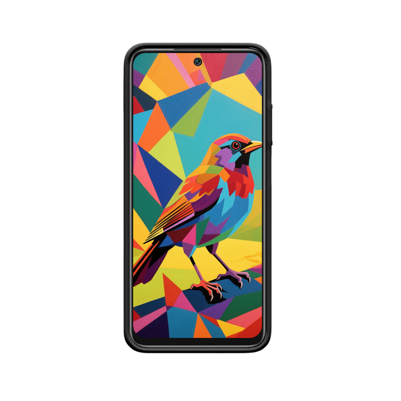 Redmi 10 4G Hülle mit Thrush - Geometrische Kunst der Zaunkönigin – Bild 2