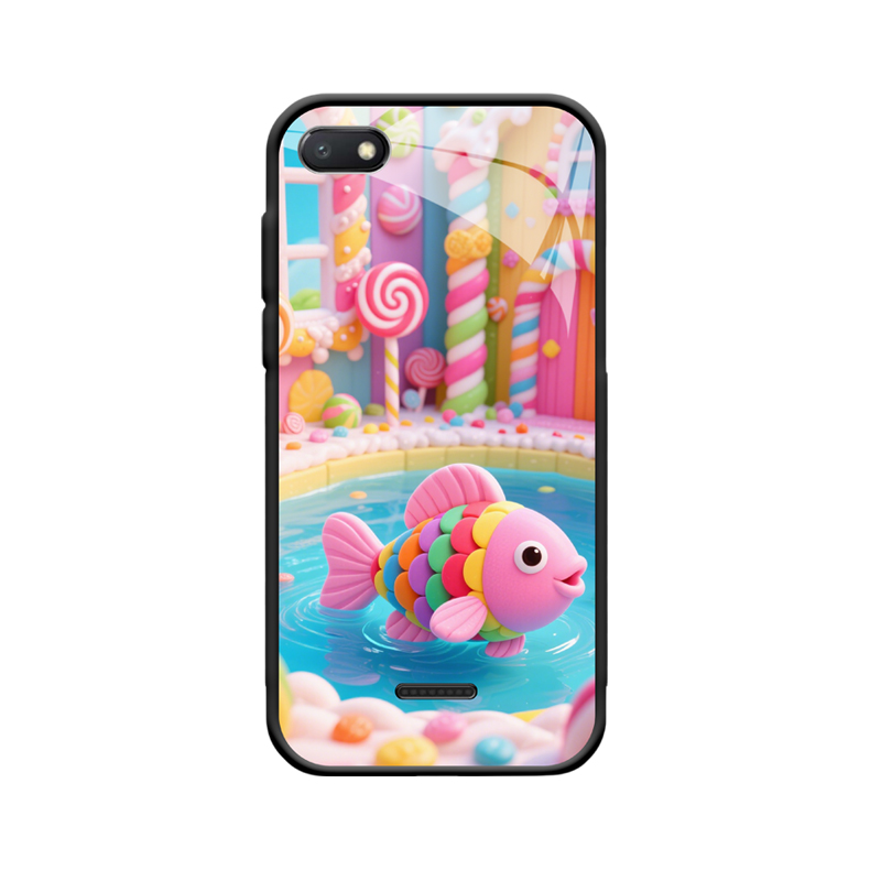 Redmi 6A Hülle mit Goldfisch - Zuckerhaftes Aquarienmärchen
