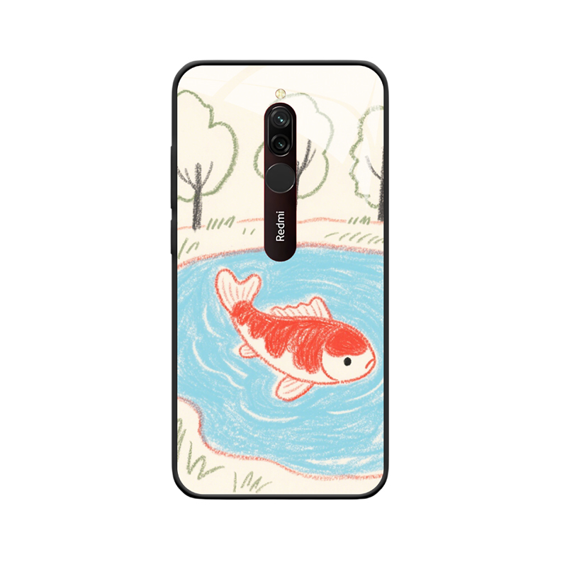 Redmi 8 Hülle mit Koi - Zauberhaftes Karpfenmärchen der Natur