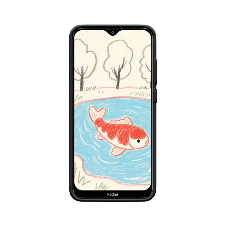 Redmi 8 Hülle mit Koi - Zauberhaftes Karpfenmärchen der Natur – Bild 2