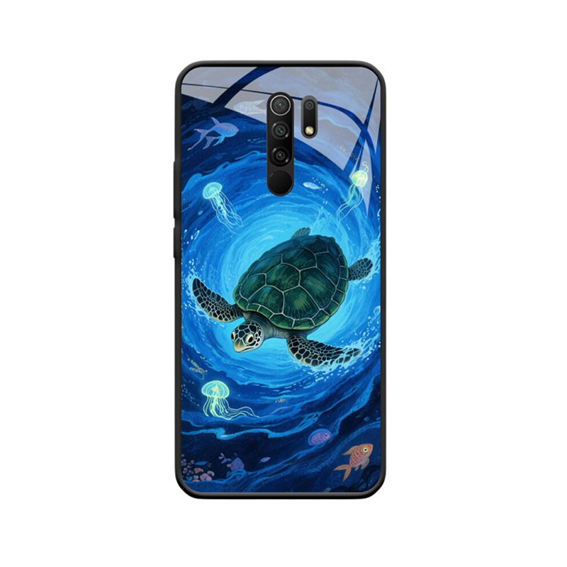 Redmi 9 Hülle mit Meeresschildkröte - Geheimnisse der Tiefsee erkunden