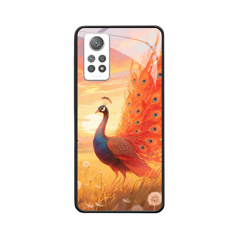 Redmi Note 12 Pro Hülle mit Pfau - Abenddämmerung der Naturmärchen
