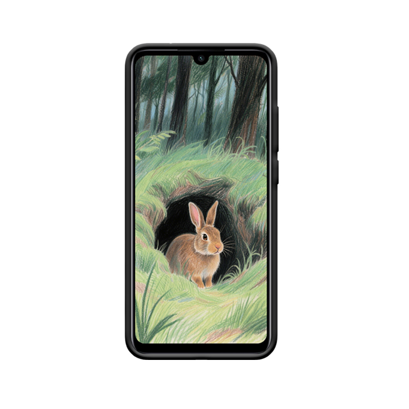 Redmi Note 7 Hülle und das Abenteurrabbit im Wald – Bild 2
