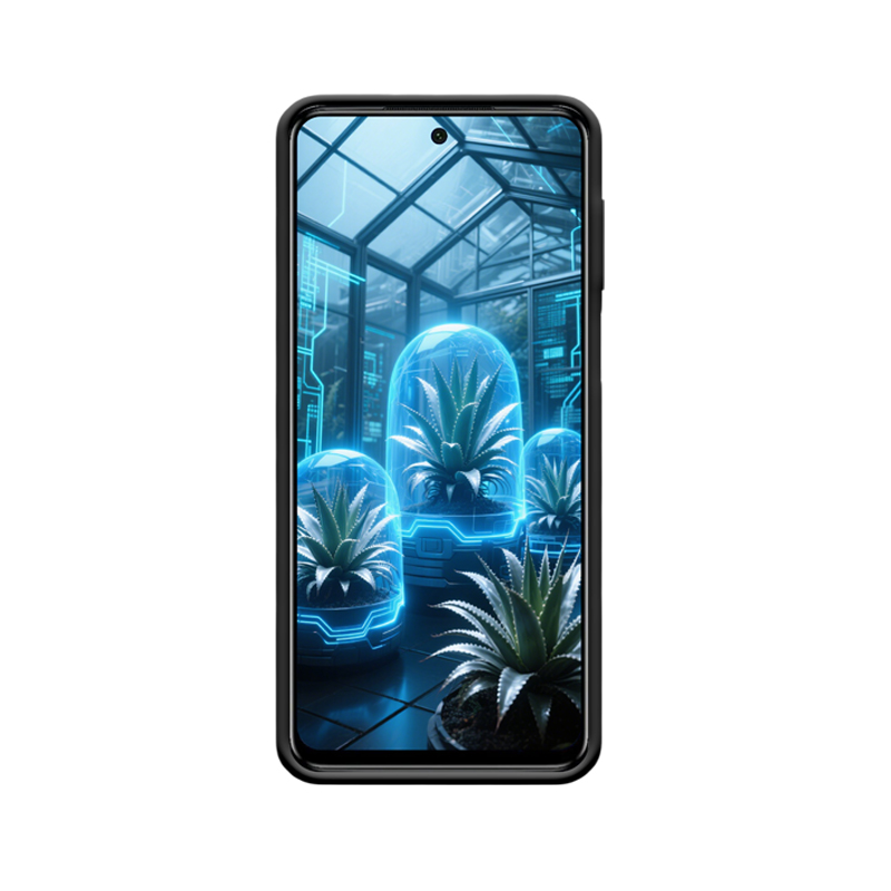 Redmi Note 9 Hülle mit Agave - Natur trifft Cyberpunk im Gewächshaus – Bild 2