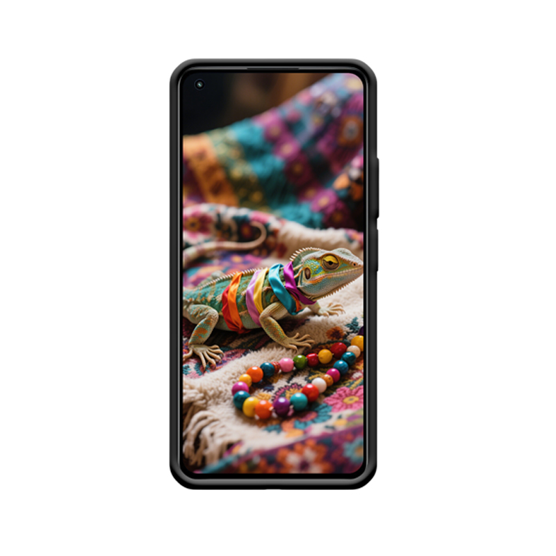 Farbenfrohe Eleganz: Xiaomi 11 Lite 5G NE Hoesje mit Bunter Echsenmuster – Bild 2