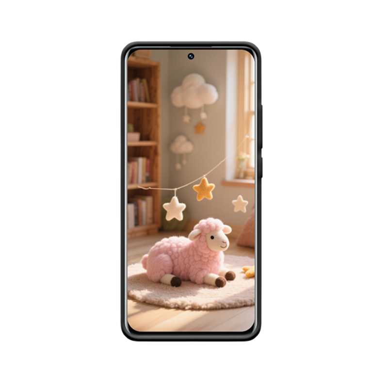 Zauberhaftes Xiaomi 12 Hoesje mit Rosa Schafsmotiv – Bild 2