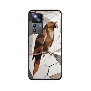 Geometrischer Papagei: Kreatives Xiaomi 12T Hoesje im modernen Stil