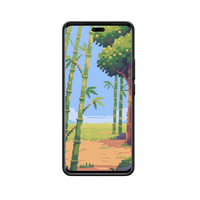 Pixelige Nostalgie: Xiaomi 13 Lite Hülle mit Bambus-Pixelkunst – Bild 2