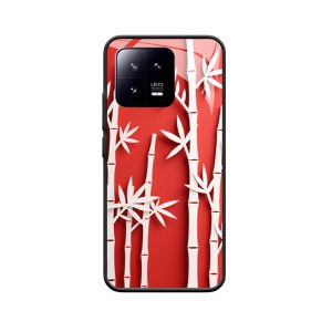 Kunstvolle Eleganz: Xiaomi 13 Pro Hülle mit Bambus-Scherenschnitt