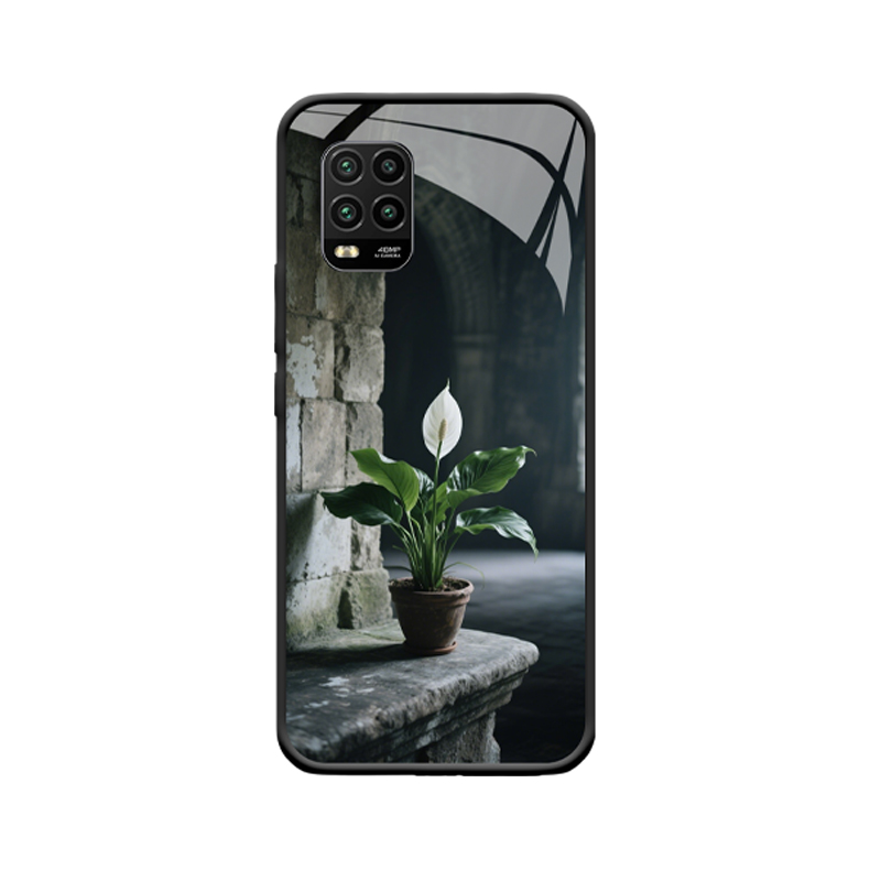 Zeitlose Eleganz: Xiaomi Mi 10 Lite Hoesje mit Spathiphyllum Schönheit