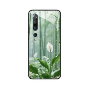 Zauberhaftes Bambuslicht: Xiaomi Mi 10 Pro Hoesje mit Spathiphyllum Anmut