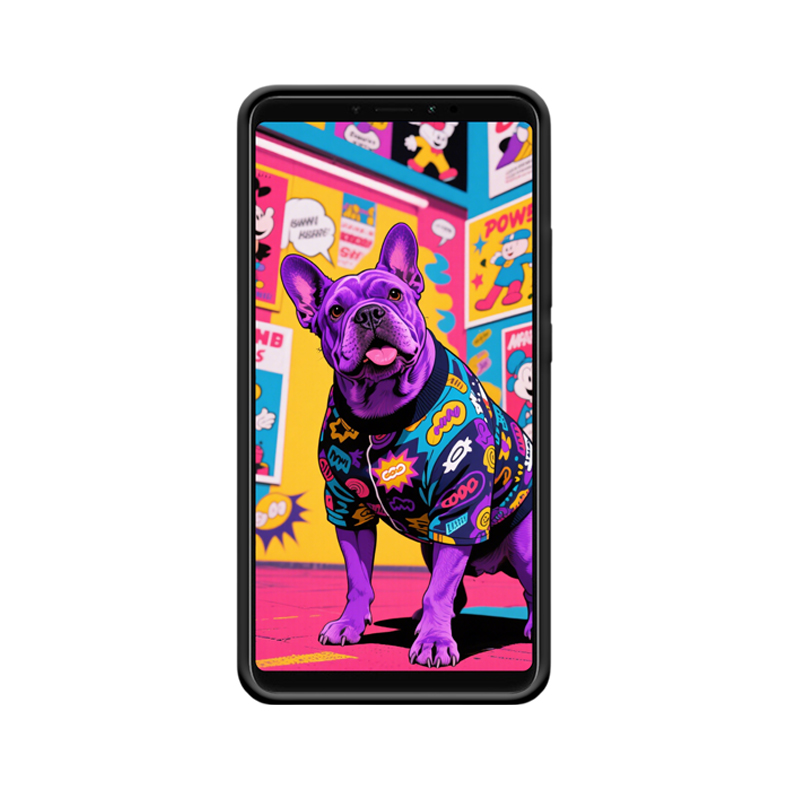 Xiaomi Mi Max 3 Hülle mit Hund - Modischer Comic-Held – Bild 2