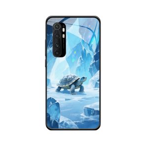 Xiaomi Mi Note 10 Lite Hülle mit Schildkröte - Stille Eleganz im Eiswelt