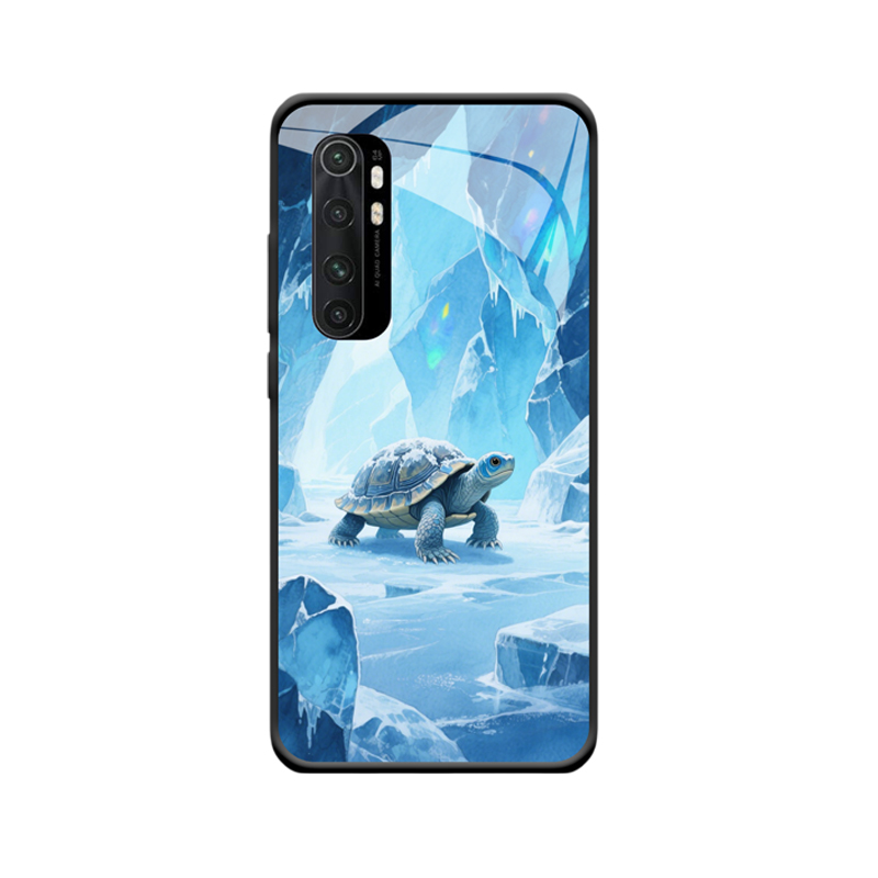 Xiaomi Mi Note 10 Lite Hülle mit Schildkröte - Stille Eleganz im Eiswelt