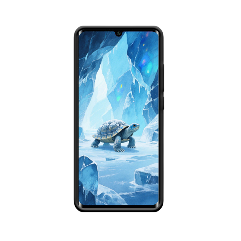 Xiaomi Mi Note 10 Lite Hülle mit Schildkröte - Stille Eleganz im Eiswelt – Bild 2