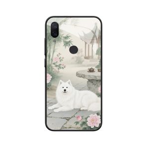 Xiaomi Mi Play Hülle mit Hund - Elegante Harmonie im chinesischen Garten