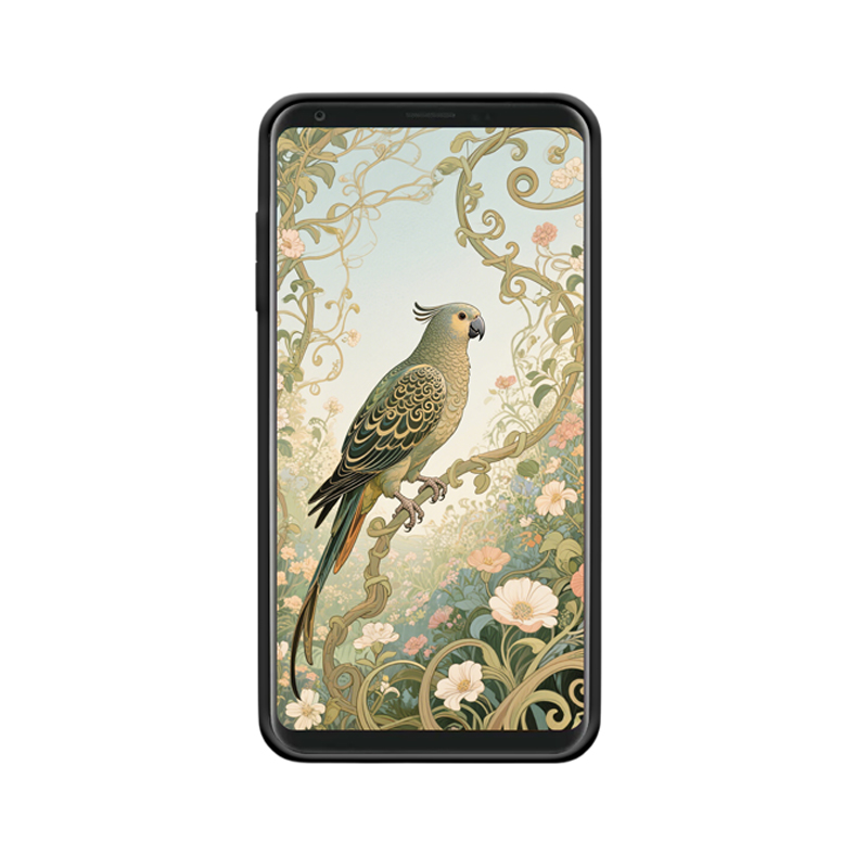 LG V30+ Hülle und der Papagei im Traumgarten – Bild 2