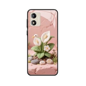 Moto E13 Hülle mit Spathiphyllum - Zauberhafte Kindheitsecke
