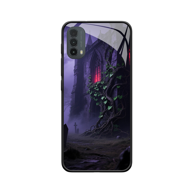 Moto E30 Hülle mit Efeu - Geheimnisvolles Flair der Gotik