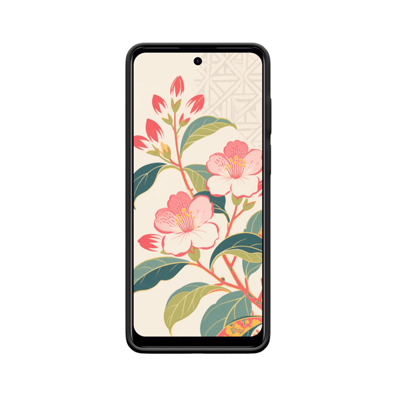 Moto E32s Hülle mit Rhododendron - Frühlingsromantik in Pastell – Bild 2