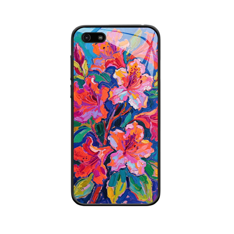 Moto E6 Play Hülle mit Rhododendron - Lebendige Frühlingsfarben