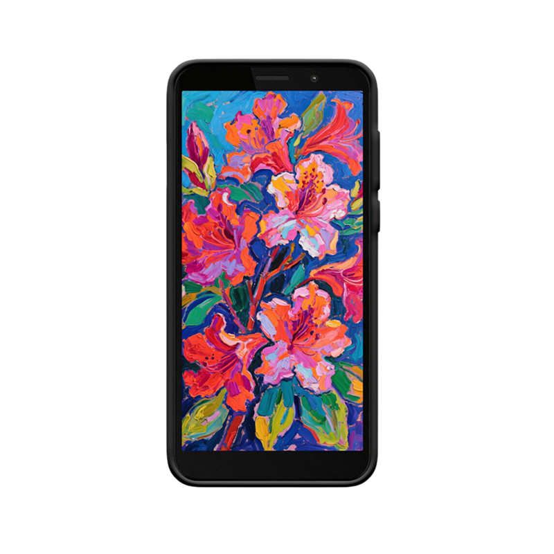 Moto E6 Play Hülle mit Rhododendron - Lebendige Frühlingsfarben – Bild 2