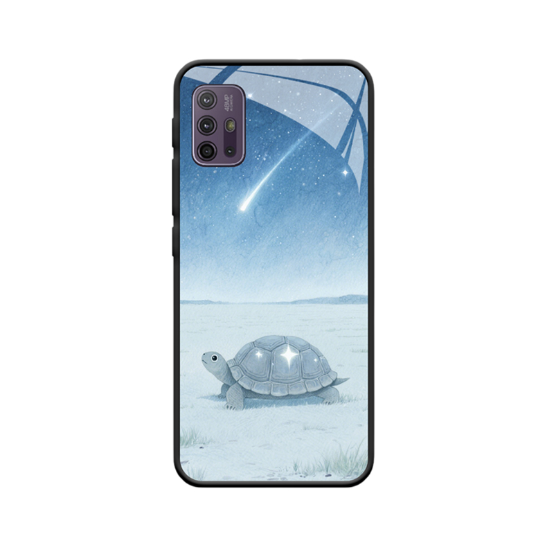 Moto G 30 Hülle und die ruhige kleine Schildkröte unter dem Sternenhimmel