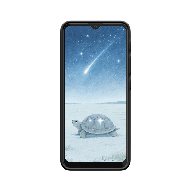 Moto G 30 Hülle und die ruhige kleine Schildkröte unter dem Sternenhimmel – Bild 2
