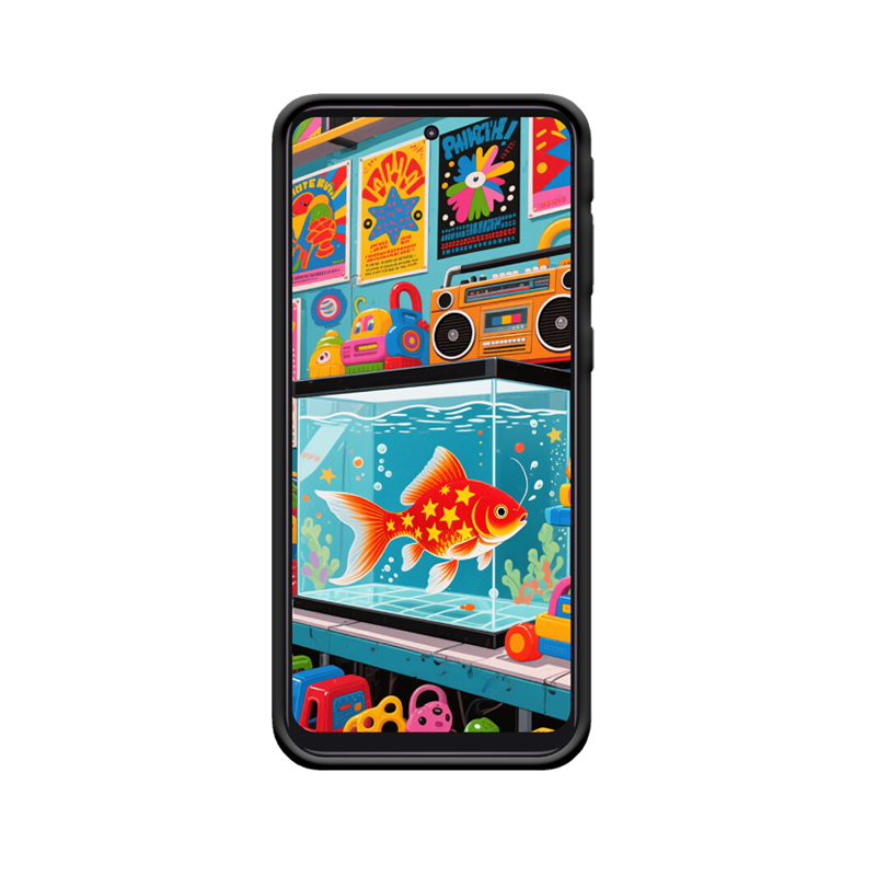 Vintage-Spielzeug und Goldfisch: Moto G31s Kindheitswelt. – Bild 2