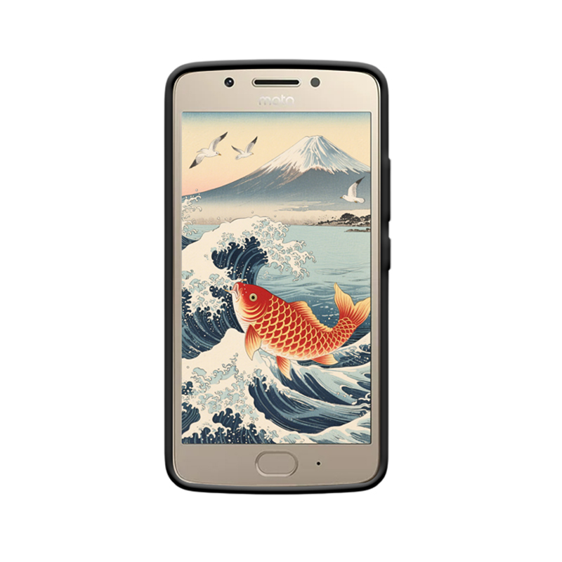 Koi springt über das Meer: Die natürliche Eleganz der Moto G5 Plus Hülle – Bild 2