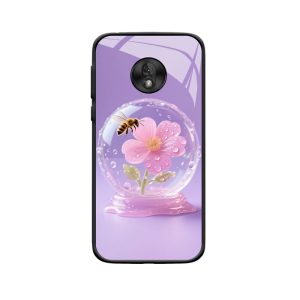 Moto G7 Play Hülle: Der tanzende Biene im Frühlingskristall