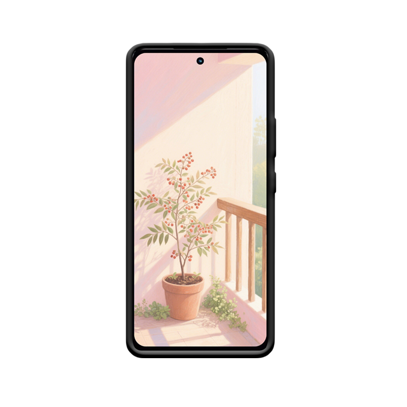 Moto G72 Hülle: Die stille Schönheit des Nandina-Balkons – Bild 2