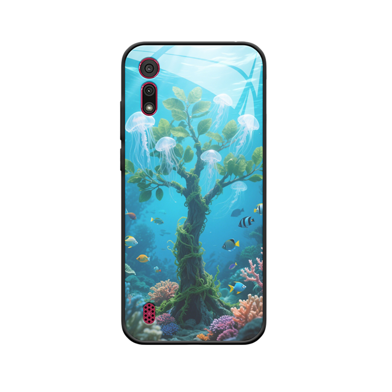 Moto e6i Hülle mit Geldbaum - Unterwasserwunderwelt