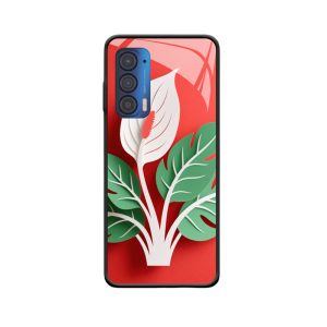 Motorola Edge (2021) Hülle mit Spathiphyllum - Elegante Pflanzenkunst