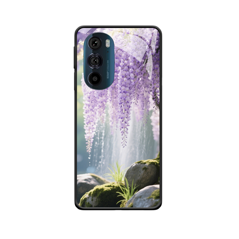 Traumhafte Glyzinie und Motorola Edge 30 Pro Hülle