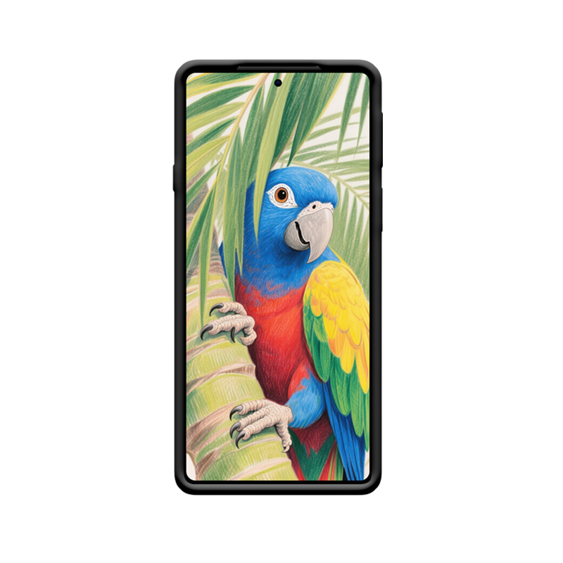 Der Motorola Edge Hülle in Papageienfarben – Bild 2